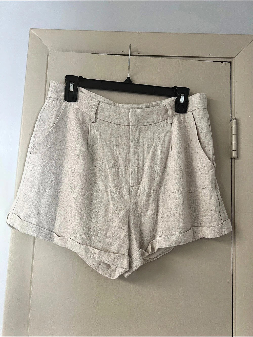 Altar’d State Linen Shorts in Beige Large NWT